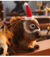 Chouette en peluche Ornement Boule Cadeaux de Noël Ensembles Hibou Pendentif Peluche Jouet Arbre de Noël Ornement Décoration