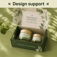 Boîte d'expédition en carton ondulé écologique et biodégradable, style cosmétique, impression recto-verso, pour crème pour le visage, crème pour les yeux, blush