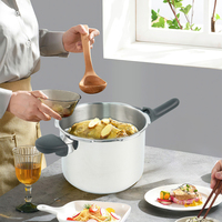 Casserole à cuisson rapide commerciale, autocuiseur à induction, manuel, en acier inoxydable 304, autocuiseur haute pression, 4, 5, 6, 7, 8, 9, 10 litres
