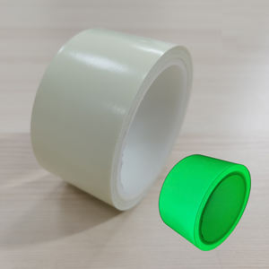 <span class=keywords><strong>Tissu</strong></span> lumineux en coton vert jaune longue lueur dans le ruban de <span class=keywords><strong>tissu</strong></span> sombre pour vêtements de veste - Product Image 1