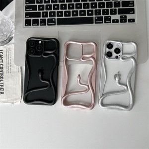 Funda protectora brillante mate 3D con diseño de serpiente hueca para iPhone 16 <span class=keywords><strong>Pro</strong></span>, para <span class=keywords><strong>Apple</strong></span> 17 <span class=keywords><strong>Pro</strong></span> <span class=keywords><strong>Max</strong></span>, funda para teléfono 15 <span class=keywords><strong>Pro</strong></span> - Product Image 6