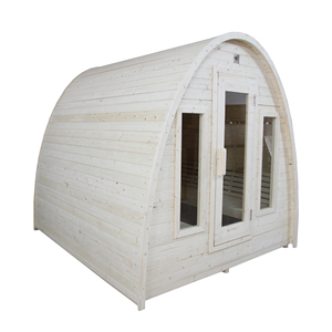 Sauna extérieur à vapeur pour usage domestique avec chauffage électrique/poêle à bois - Product Image 6