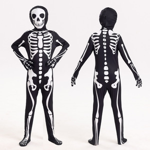 Disfraz <span class=keywords><strong>de</strong></span> Esqueleto <span class=keywords><strong>de</strong></span> Halloween para Niños, Mono <span class=keywords><strong>de</strong></span> Cuerpo Entero con Estampado <span class=keywords><strong>de</strong></span> Huesos 3D, Máscara con Capucha <span class=keywords><strong>de</strong></span> Calavera, Conjunto <span class=keywords><strong>de</strong></span> Disfraz <span class=keywords><strong>de</strong></span> Cosplay para Niños y Niñas - Product Image 2