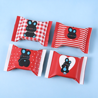 Sac en film d'aluminium scellé sur 3 côtés avec motif d'ours mignon, pochette thermoscellée pour accessoires de jouets