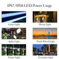 Alimentation/Transformateur/Driver LED étanche 100W 12V 24V 8.3A 4.1A 200W 300W 400W 500W IP67 pour néon
