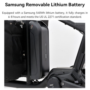 จักรยาน 2 ล้อ ATMOSE สะดวกสบายสำหรับบรรทุกสัมภาระเด็ก โครงอะลูมิเนียม บรรทุกด้านหน้า รถสามล้อขนาดเล็ก มีสินค้าในคลัง EU ของเรา - Product Image 4