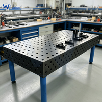 Table de fabrication industrielle 3D pour soudage, directement de l'usine, 1000x800x200mm |   Banc de travail en acier avec règle laser pour la maintenance