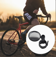 Rétroviseurs universels pour vélo, lot de 2, lentille convexe grand angle, poignée en silicone, adaptés aux vélos de montagne