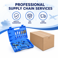 Kit professionnel de 19 brosses de nettoyage robustes pour sièges d'injecteurs, idéal pour les ateliers de réparation automobile, avec support de commande minimum de 1 pièce