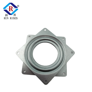 Plaque <span class=keywords><strong>pivotante</strong></span> carrée de remplacement en métal Lazy Susan Bearing Turntable TV Rack Desk Seat Swivel Plate - Product Image 4