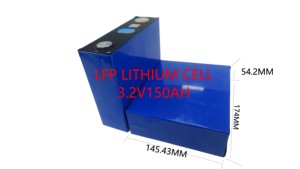 แบตเตอรี่ลิเธียมไอออนแบบชาร์จได้ 3.2V 150Ah เกรดลิเธียมไอออนฟอสเฟต สำหรับพลังงานไฟฟ้า - Product Image 6