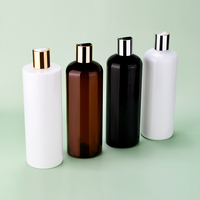 Botella de Plástico PET Transparente Ámbar de 50 ml, 100 ml, 120 ml, 150 ml, 200 ml, 4 oz para Cuidado Personal, Champú, Loción, con Tapa, Venta al por Mayor