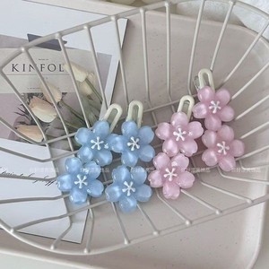 Summer-themed, refreshing jelly-colored <b>flower</b> hair clips, high-value, <b>sweet</b>, girly side duckbill clip hair accessories. - Product Image 1