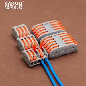 เทอร์มินัลบล็อก Vargo Pct-212 แบบ 2 ขั้ว ขนาด 0.8 มม. แบบเสียบสาย สำหรับระบบสายไฟในบ้าน - Product Image 1