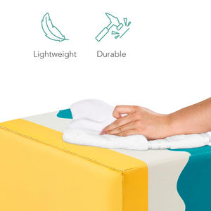 Structures de jeu en mousse souple pour enfants, coordonnées en couleur, pour grimper et ramper, favorisant le développement de l'enfant - Product Image 3