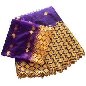 H & D personnalisé en gros de haute qualité tissu africain en dentelle tissu 5 + 2 tailles de <span class=keywords><strong>robe</strong></span> - Product Image 5