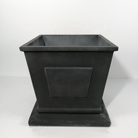 WOODZI OEM Jardinières d'extérieur en ciment légères et durables, finition texturée pour la maison, l'hôtel, couleur personnalisée