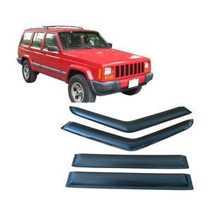 Per <span class=keywords><strong>JEEP</strong></span> <span class=keywords><strong>CHEROKEE</strong></span> 1984-2001 a 4 porte con visiera per finestrino antipioggia protezione laterale dello sfiato antiurto esterno - Product Image 1