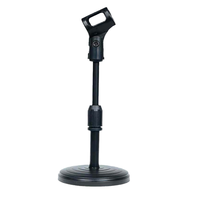 Support de bureau robuste en ABS flexible et réglable avec support de microphone antichoc pour YouTube, streaming sur PC et jeux