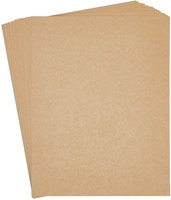 Feuilles de papier kraft non couché A4 220 GSM, papier artisanal brun, papier imprimable pour bricolage