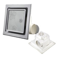 Ventilateur d'extraction électrique OEM 10 pouces à montage au plafond avec éclairage LED, installation facile, système de ventilation d'air frais