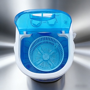 Petite machine à laver portable, mini machine à laver semi-automatique multifonctionnelle pour vêtements, chaussures, bébés, camping-cars, animaux de compagnie <span class=keywords><strong>et</strong></span> chaussures - Product Image 4
