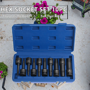 OEM ODM 10pc 1/2 인치 박사 미터법 InHex 비트 소켓 알렌 에어 너트 키 비트 핸드 전원 소스와 충격 소켓 세트 - Product Image 3
