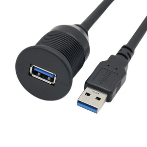 Cable USB 3.0 impermeable de un solo puerto para coche, macho a hembra, para modificación de panel de salpicadero de coche, motocicleta y barco - Product Image 4