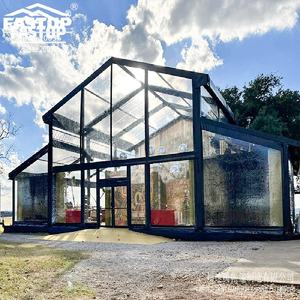 Tente d'atrium d'<span class=keywords><strong>orangerie</strong></span> de Levo de tour de cadre en aluminium noir vert pour des événements - Product Image 1