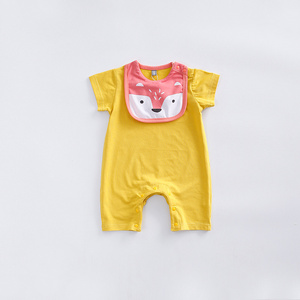 Body bébé en coton biologique 100% avec bavoirs bandana, livraison directe, fabricant chinois - Product Image 6
