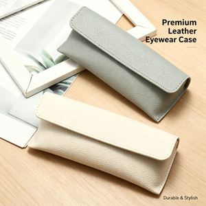 Luxury Eyeglass Holder Reading <b>Glasses</b> Protector Travel PU Leather Sunglasses <b>Case</b> <b>for</b> Men and Women - Product Image 1
