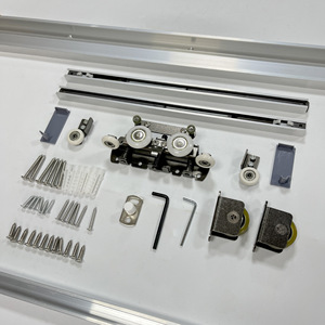 Moderno cierre suave oculto invisible fantasma oculto sin marco Sistema de puerta corredera accesorios de muebles para puerta ventana rodillos - Product Image 6