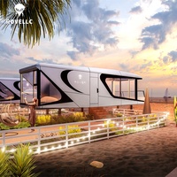 Structure en acier économique pour l'ajout d'hébergements, retour sur investissement élevé, design moderne. Prix direct usine pour l'entrée du parc Villa