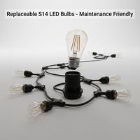 Lumière LED solaire personnalisée KHT IP65 en PVC, 5 m, haute densité, étanche, lumière chaude, pour hôtel, toit, salon, villa, balcon, terrasse, décoration