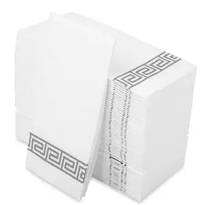 Khăn giấy trang trí mềm mại và thấm giấy khăn khách dùng một lần dày lanh như airlaid giấy khăn ăn serviette