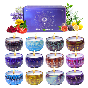 Confezione da 12 costellazioni <span class=keywords><strong>barattoli</strong></span> di <span class=keywords><strong>latta</strong></span> <span class=keywords><strong>per</strong></span> candele scatola regalo contenitori di <span class=keywords><strong>latta</strong></span> in metallo <span class=keywords><strong>barattoli</strong></span> di candele profumate di cera <span class=keywords><strong>per</strong></span> esterni interni - Product Image 1