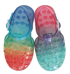 Clear Kids Girls Sandals Rainbow PVC Jelly Shoes New Summer Beach Sea Footwear - Product Image 4