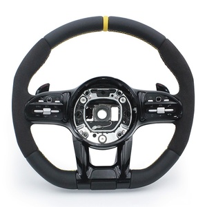 Volante Deportivo <span class=keywords><strong>de</strong></span> Cuero Personalizado para <span class=keywords><strong>Mercedes</strong></span> Benz W221 <span class=keywords><strong>GLE</strong></span> 53 W213 W203 W222 W176 X164 GLC X253 - Product Image 1