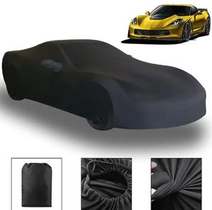 Couverture de voiture en tissu élastique pour l'extérieur, vêtements de voiture d'exposition de <span class=keywords><strong>garage</strong></span> anti-poussière - Product Image 2