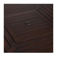 Dessus en marbre Base En Bois Ronde Gaz Propane Table de Feu