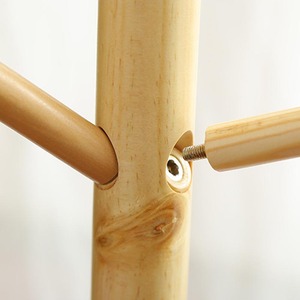 Casa de madera maciza muebles de <span class=keywords><strong>pie</strong></span> ropa portátil rama abrigo Rack de almacenamiento - Product Image 5