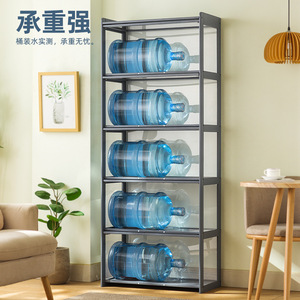 Étagère à portes vitrées moderne, 5 niveaux, meuble de rangement autoportant pour salon, bureau à domicile, design minimaliste - Product Image 3
