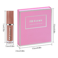 Fit Colors Coffret cadeau de 14 gloss à lèvres véganes, finis mat et nacré, anti-transfert, huile à lèvres changeante de couleur, rouge à lèvres liquide et base de rouge à lèvres