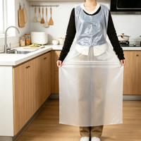 Tablier jetable extra large en PE, épais, imperméable, résistant à l'huile et anti-déchirure pour cuisine, restaurant, salon