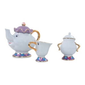 2021 nueva belleza y la Bestia La sra. Potts Chip de porcelana té árabe olla y taza tetera taza - Product Image 1
