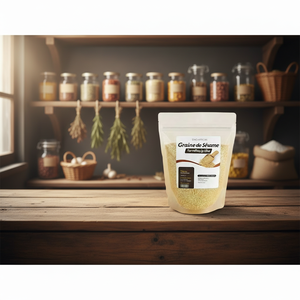 Semillas de Sésamo Orgánicas Tostadas, Secas y Prensadas en Frío, Empaque Seguro y Reutilizable de Grado Alimenticio, 100% Naturales, 2 Años de Vida Útil, Malí - Product Image 1