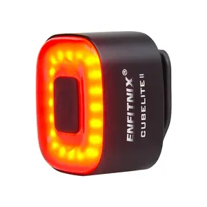 Enfitnix CubeLite מבריק LED אופניים בלם אור USB טעינה אופני אור עמיד למים אופני אחורי Led אורות