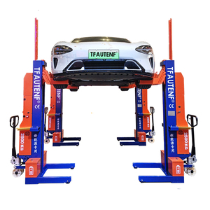 TFAUTENF Mobile 10 Ton 4 Post Car Lift Hydraulic Vehicle Lifter - Product Image 2