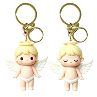 Porte-clés personnalisé en PVC écologique, en PVC souple 3D, avec finition en colle, anti-rouille, chaîne personnalisable en taille et couleur, cadeau promotionnel, logo personnalisé