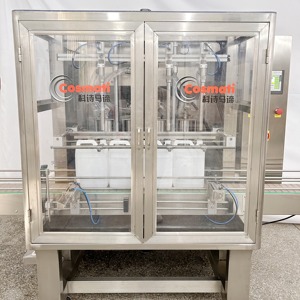 Otomatik 6 kafaları çakmak sıvı yanıcı kimyasal sıvı su patlamaya dayanıklı yerçekimi dolum makinesi - Product Image 2